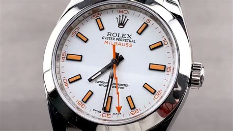 rolex milgauss test|rolex milgauss white dial review.